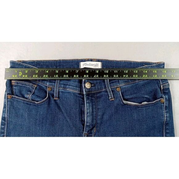 Madewell‎ Jeans Womens Sz 31 Blue Mid Rise Skinny Ankle Denim - Picture 4 of 9